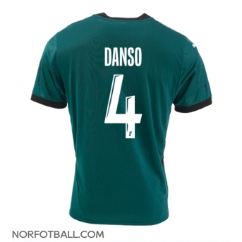 Billige Fotballdrakt RC Lens Kevin Danso #4 Replika Bortedrakt 2024-25 Kortermet